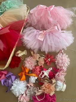 Sukničky + čelenky na newborn fotenie - 4