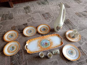 Porcelán, keramika, set pohárov, džbán, starožitnosti - 4