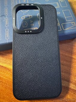 Apple iPhone 15 Pro case - kožený obal z pravej kože “Epsom” - 4