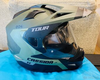 Prilba Cassida Tour 1.1 Spectre Enduro čierno-šedo-zelená - 4