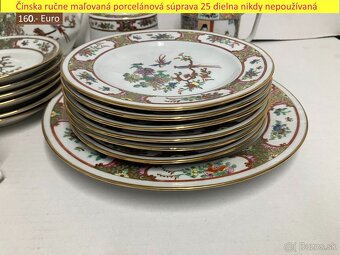 Ručne maľovaná 25 dielna porcelánová súprava - 4