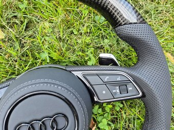 AUDI VOLANT KARBONOVY RS ZKOSENY s airbagom - 4