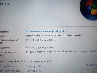 predám notebook LENOVO THINKPAD T440P , Windows 7 - 4