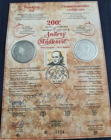 Pamätne listy k slovenským striebornym a zlatym minciam - 4