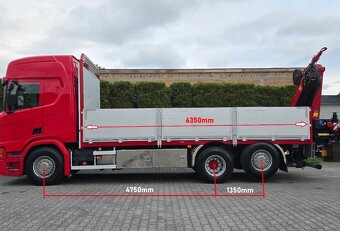 9257 - Scania R500 - 6x2 - Valník + HR-HMF 2120K5 – EURO 6  - 4