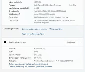 Herný/pracovný PC | RTX 3080 Palit GamingPro 10GB | Ryzen 5 - 4