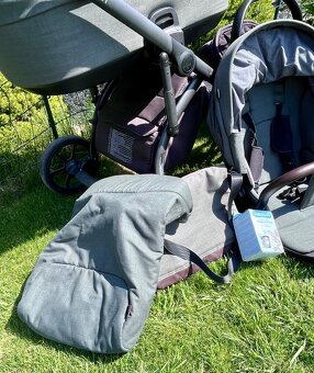 Úžasný kočiar Roan Bloom dark green + vajíčko ZDARMA - 4