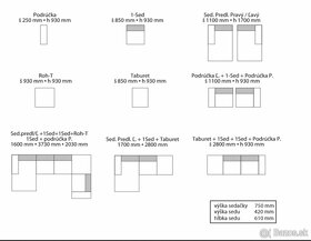 Sedacia súprava (nová) Hugo - 4
