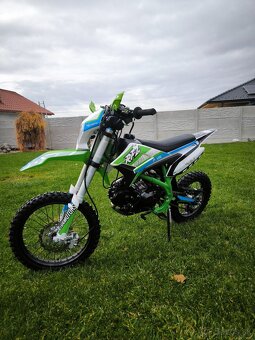 Pitbike 125cc 17/14 E-Start Zelená - 4