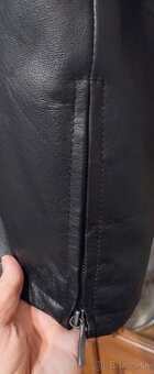 Bravčová kožená čierna bunda - 4