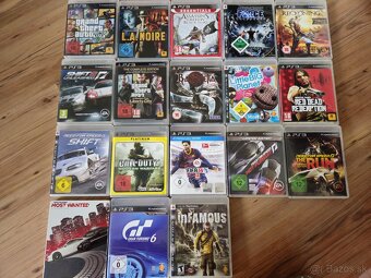 PlayStation 3 FAT 80 GB + 2 ovládače + 18 hier - 4