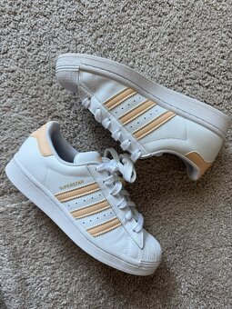 Adidas Superstar Cloud White Glow Orange - 4