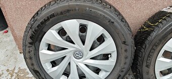 Plechové disky 5x100 a zimné Michelin Alpin 5 185/65 R15 - 4