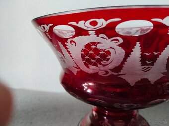 Nástolník vínový skleněný - 4