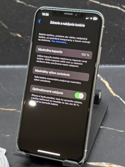 Apple iPhone X 64GB Silver 100% bat./stav - 4