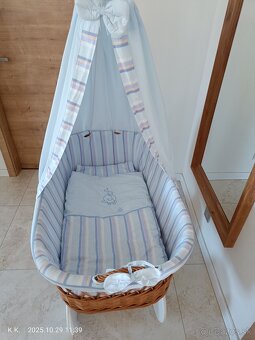 Postieľka - prútený košík - 4