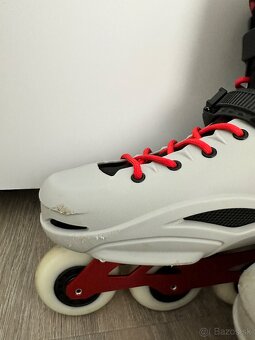 Predám pánske inline korčule Rollerblade RB PRO X grey/red – - 4