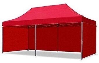 Nožnicový skladaci stan 6x3m s bočnou plachtou - 4