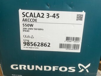 Predám: Grundfos SCALA2 3‑45 AKCCDE (550 W) – booster pump - 4