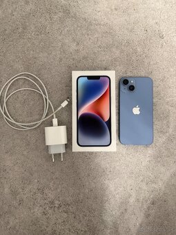 iPhone 14 – 256 GB (modrý) – 1. majiteľ, komplet balenie + a - 4