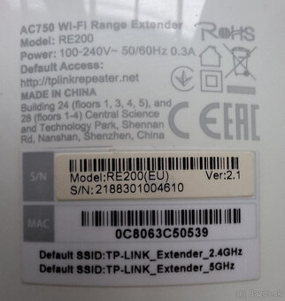 TP-LINK RE200 Dvojpásmový Wi-Fi 5 Extender AC750 - 4