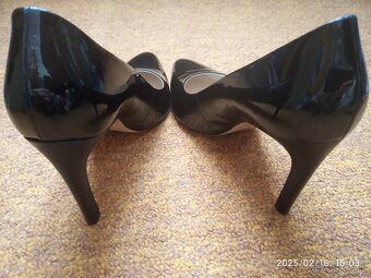 Lakované celokožené lodičky luxusné - 4