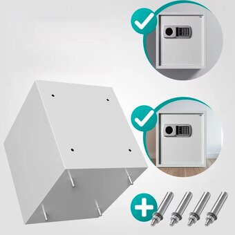 Bezpečnostný trezor Defer Plus - 35x40x40cm - sivý - 4