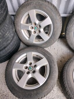 4ks alu disky orig. Škoda 5x100 R14 pneu 185/60 r146mm - 4