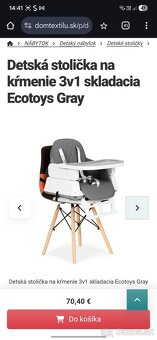 Stolička pre deti na kŕmenie - 4
