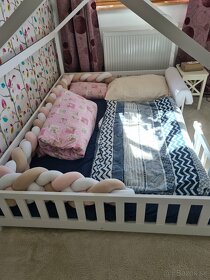 Domčeková posteľ pre deti dvojitá - 4