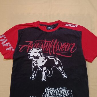 Amstaff čierne tričko s krátkym rukávom original big logo S - 4