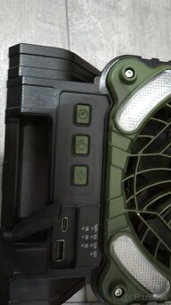 SOLÁRNY VENTILÁTOR PRENOSNÝ S LED - 4