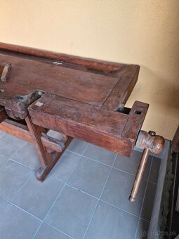 Drevený ponk / stolárska hoblica - 4