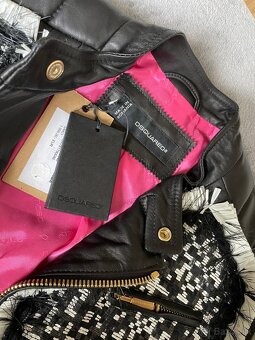 Dsquared Kožená bunda pravá jahňacia koža - 4