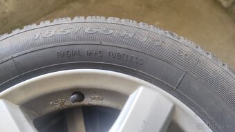 ZIMNÉ PNEU M+S 185/65 R14 PNEU VRANIK + HLINÍKOVÉ DISKY ENZO - 4