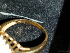 Zlaty damsky prsten Diamanty a ine Punc 0,375 - 4
