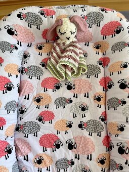 Hniezdo a zavinovačka pre bábätko- handmade 100% bavlna - 4
