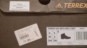 Prechodné až zimné Adidas Terrex veľ.39,5 - 4