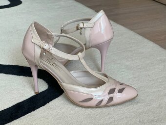 Lodičky, ružovo-béžová, 38 - 4