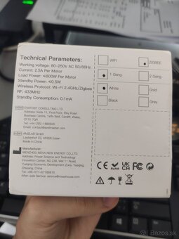 Moes Smart Curtain switch - chytrý vypínač na žalúzie/rolety - 4