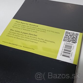 MOLESKINE Reportér černý L, čistý, měkký - 4