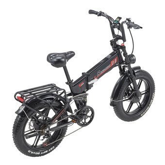 Skladaci Elektricky Bycikel 2x 1000 W 20 Ah Fatbike - 4