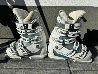 Lyže Rossignol + lyžiarky Salamon + palice - 4