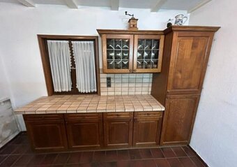 Dubová selská linka s vestavěnými spotřebiči,5870 - 4