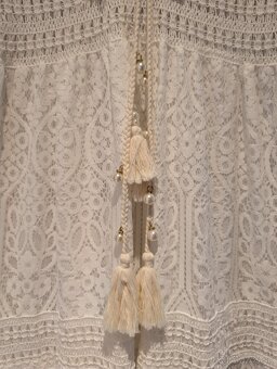 Boho biele maxi šaty - 4