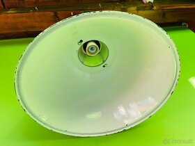 Industriálna nožnicová lampa závesná zelený smalt - 4