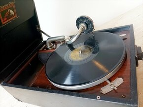 His Master’ Voice – gramofon na kliku z roku 1925, top stav - 4
