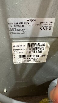 Práčka Whirpool TDLR 5030l - 4