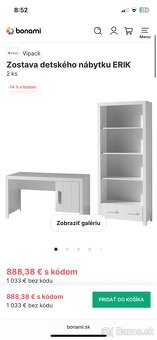 Zostava detská izba - postel, skriňa, stôl z BONAMI - 4