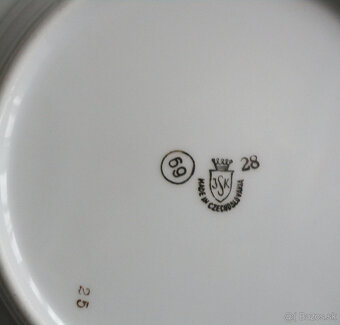 Predám sadu tanierov, karlovarský porcelán-ZĽAVA - 4